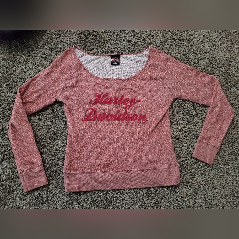 harley davidson red sweater size medium